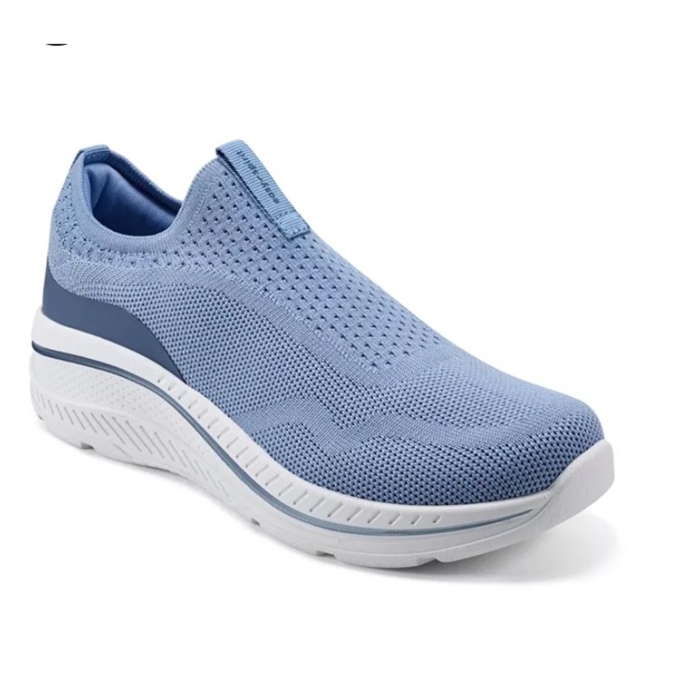 NEW Easy Spirit Parks Women's Slip On Knit Walking Shoes‎ Sneakers Size 11W Blue